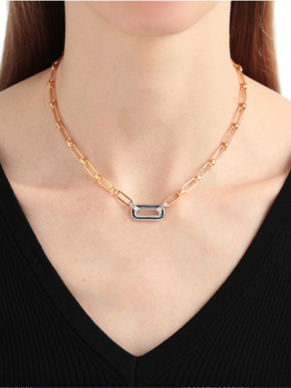 Missoma Floating Pendant Aegis Chain Necklace - MIXED METALS